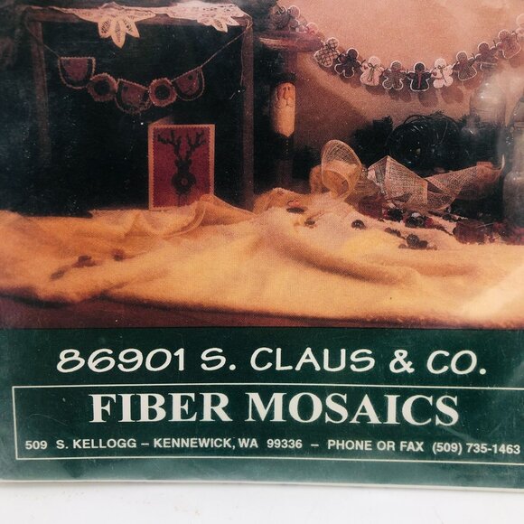 S. Claus & Co Santa Apron Quilt Pattern 86901 Watermelon Cart Fiber Mosaics Wall - Picture 3 of 5